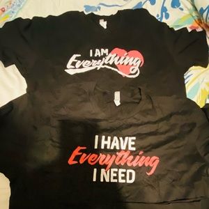 Couple T-shirts sizes XL and L